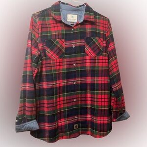 Legendary Whitetails Red and Green Plaid Shirt